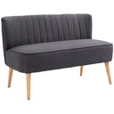 2 Seater Linen Sofa 117 x 56.5 x 77cm