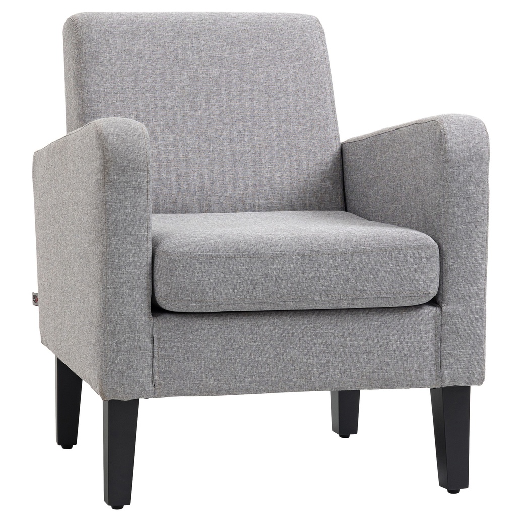 [AOSOM-839-001V71BU] Linen Armchair 66 x 72 x 74cm