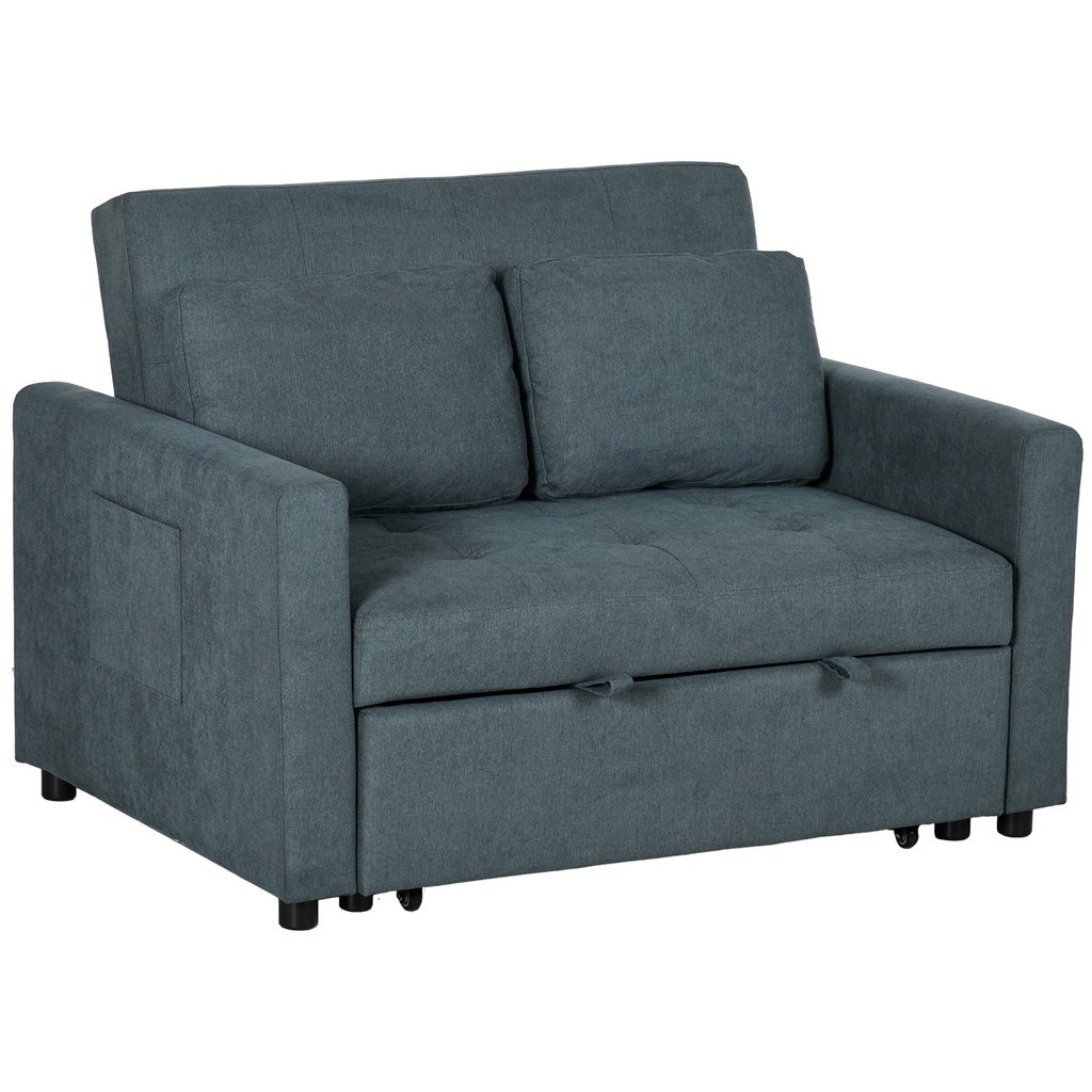 [AOSOM-839-900V70BU] Sofa Bed 120 x 84 x 86cm