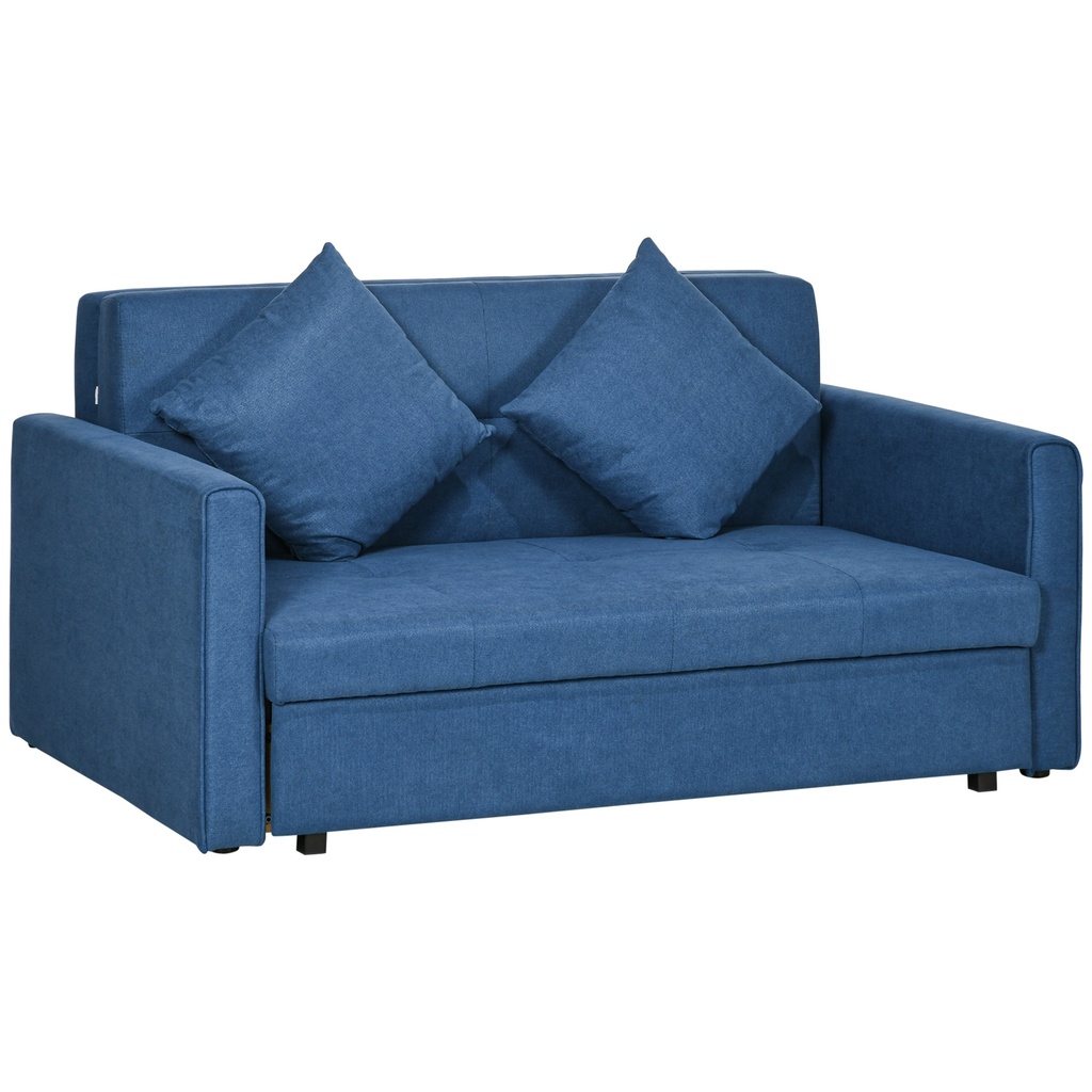 [AOSOM-839-845V70CG] 2 Seater Sofa Bed 152 x 101 x 78cm
