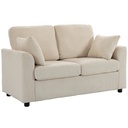 2 Seater Corduroy Sofa 144 x 76 x 89cm