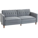 Velvet Sofa Bed 189 x 80.5 x 78.5cm