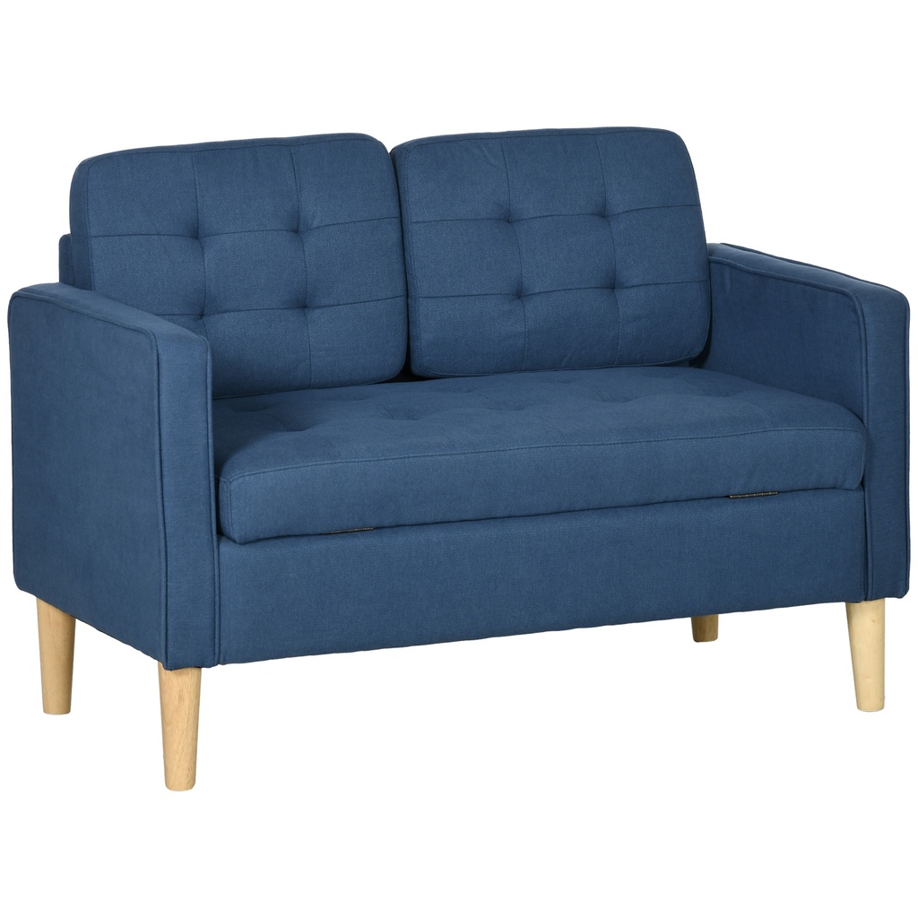[AOSOM-839-032V71BU] 2 Seater Sofa 117 x 62 x 78cm