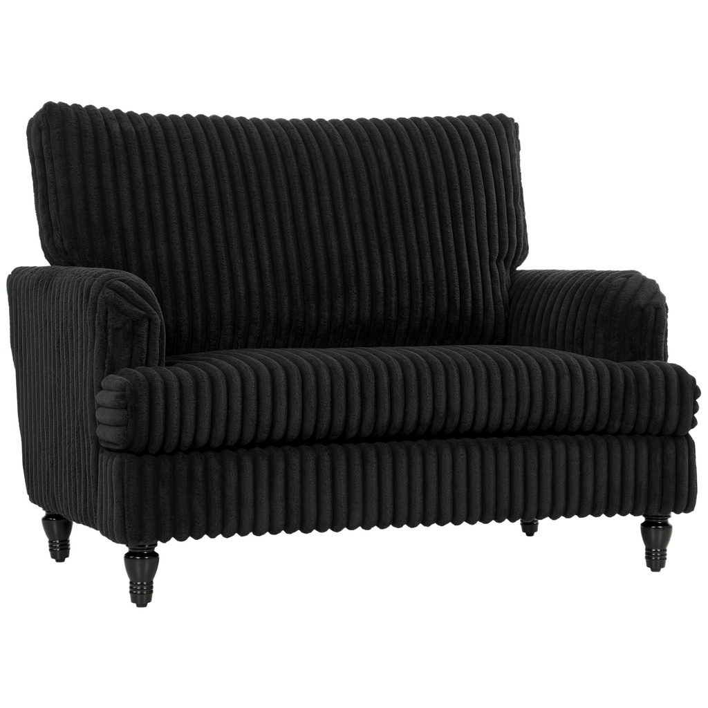 [AOSOM-83B-275V71BK] Corduroy Sofa 115 x 82 x 82cm