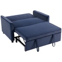 2 Seater Velvet Sofa Bed 130 x 87 x 90cm