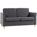 2 Seater Linen Sofa 141 x 70 x 78cm