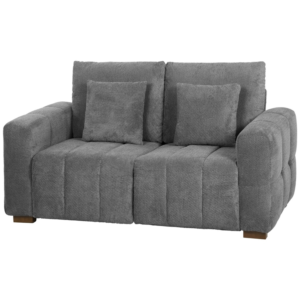 [AOSOM-83F-016V71GY] 2 Seater Velvet Sofa 160 x 86 x 84cm, Grey