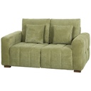 2 Seater Velvet Sofa 160 x 86 x 84cm, Green