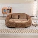 Corner 2 Seater Chenille Sofa 145 x 95 x 63cm