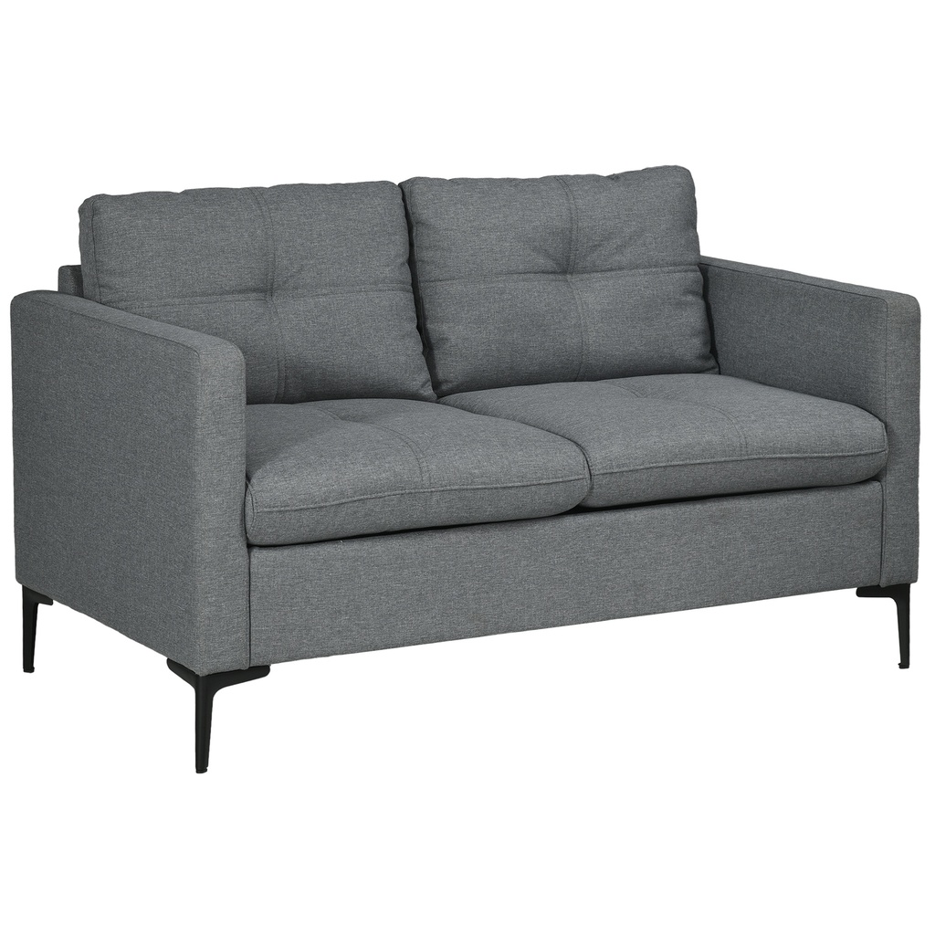 [AOSOM-839-901V70CG] Linen Sofa 133 x 73 x 82cm, Grey