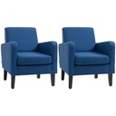 Linen Sofa 66 x 72 x 74cm, Blue