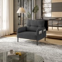 Corduroy Armchair 67 x 75 x 79cm, Grey