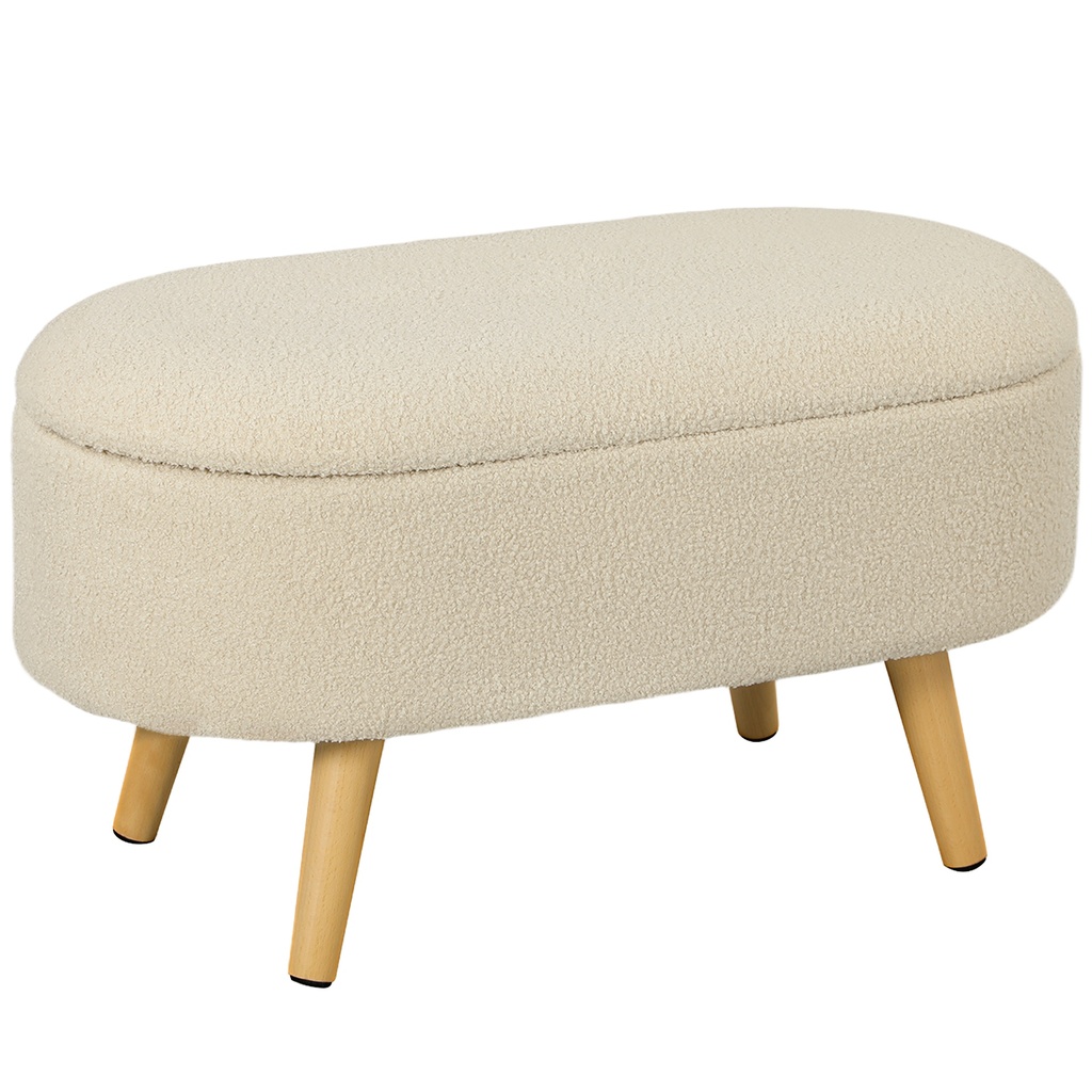 [AOSOM-838-479V70CG] Storage Ottoman 82 x 41 x 45cm