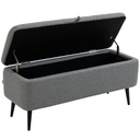 Linen Storage Ottoman Bench 102 x 40 x 44cm