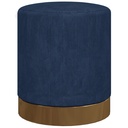 Corduroy Footstool 40 x 45cm, Dark Blue