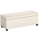 Corduroy Storage Ottoman Bench 112 x 42 x 40cm