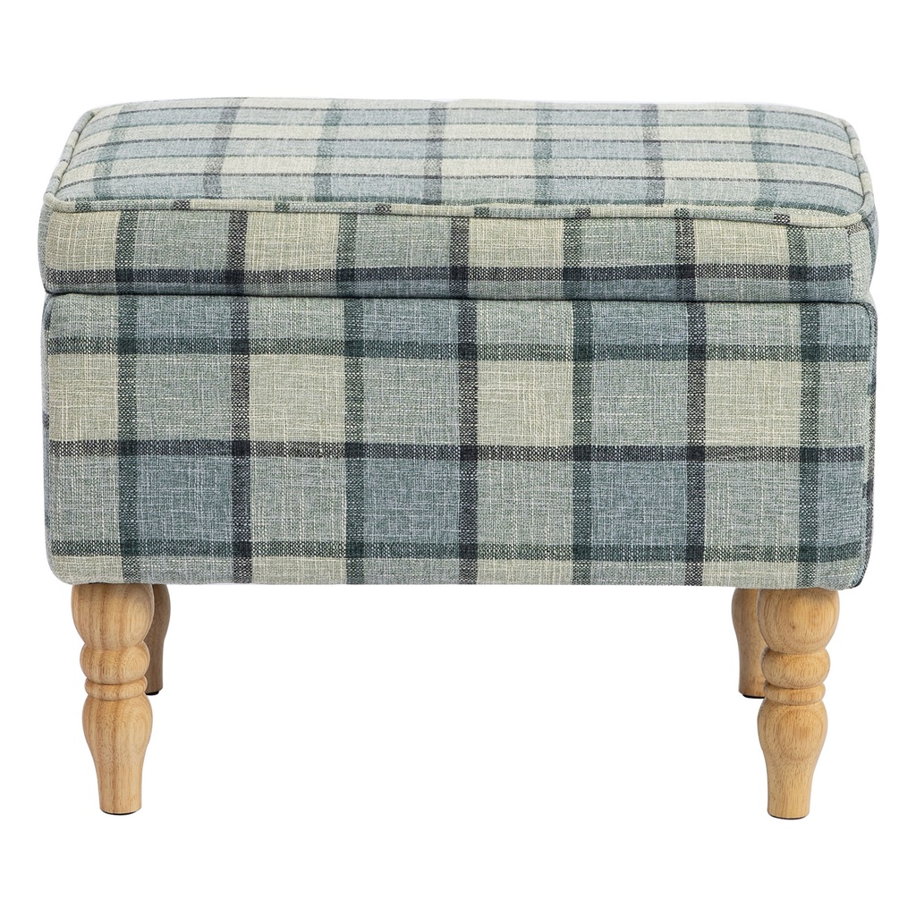 [AOSOM-838-652V70BN] Linen Storage Ottoman 50 x 38 x 39cm