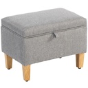Linen Storage Ottoman Bench 49 x 33 x 36cm