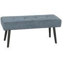 Corduroy Ottoman Bench 100 x 36 x 45cm