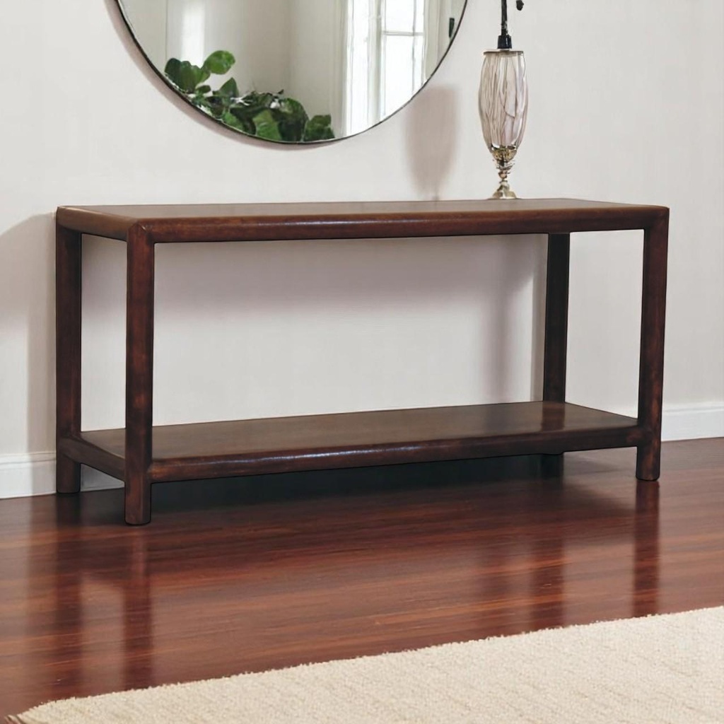 [AOSOM-F-AFU-B2743P403485] Storage Ottoman Bench 35 x 105 x 50cm, Dark Brown