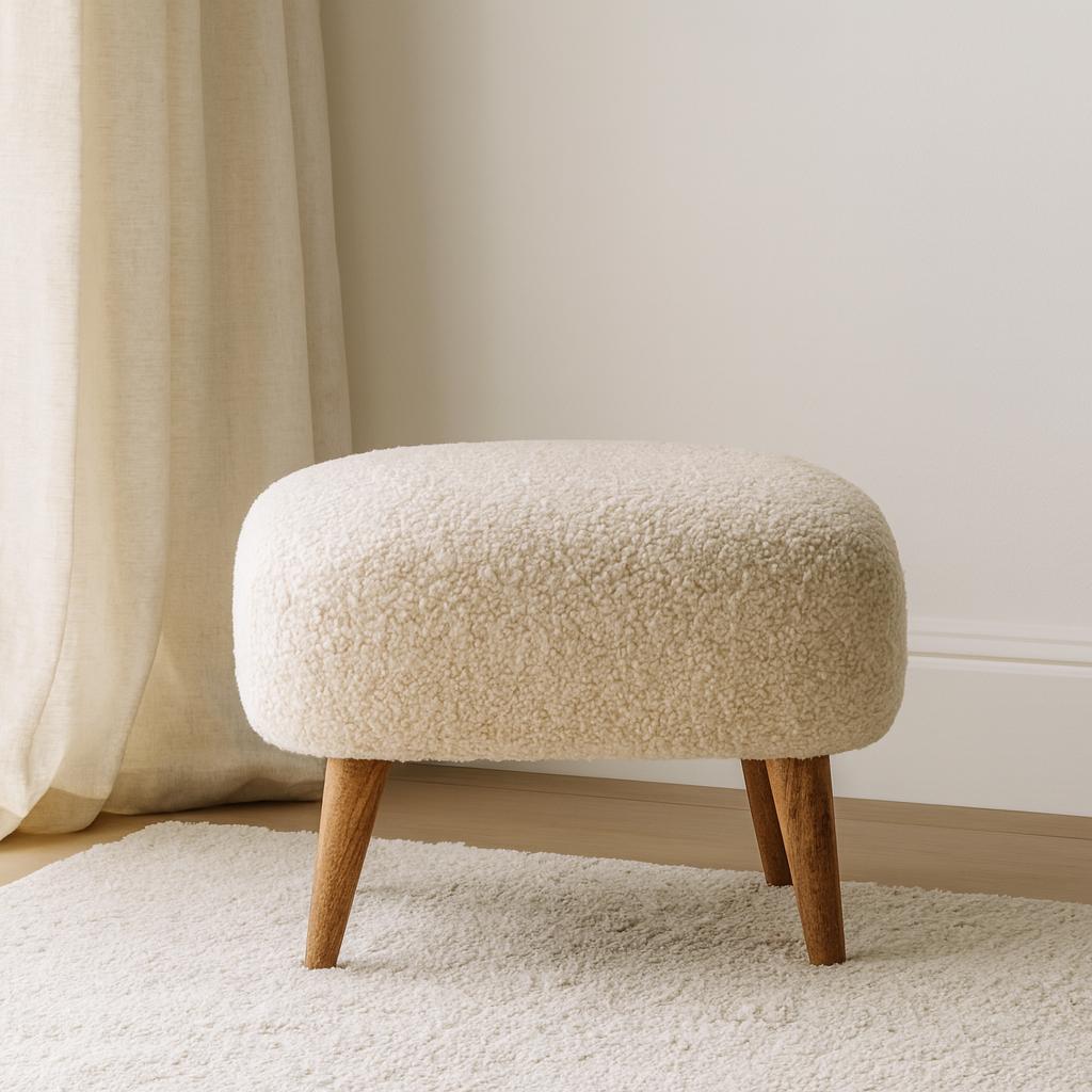 [AOSOM-F-AFU-B2743P403518] Square Footstool 40 x 40 x 35cm, Brown