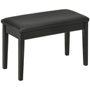 Faux Leather Storage Piano Stool 75 x 35 x 49cm, Black