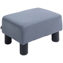 Footstool 40 x 30 x 24cm, Grey