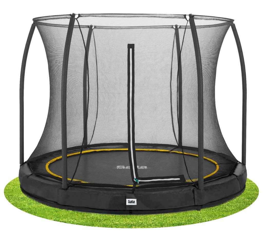 [5395A] 10ft Salta Comfort Edition InGround Round Trampoline with Enclosure (Product Only, Black)