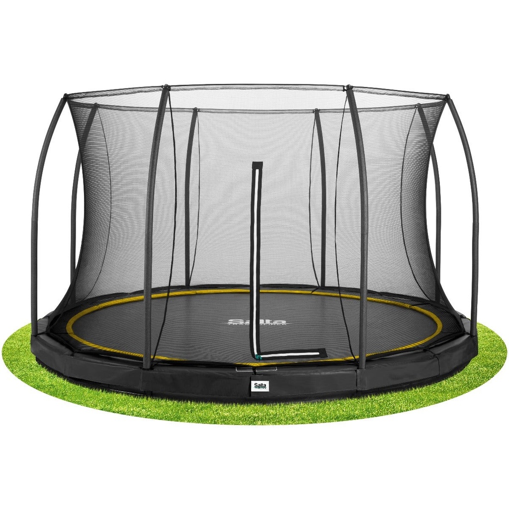 [5396A] 12ft Salta Comfort Edition InGround Round Trampoline with Enclosure (Product Only, Black)
