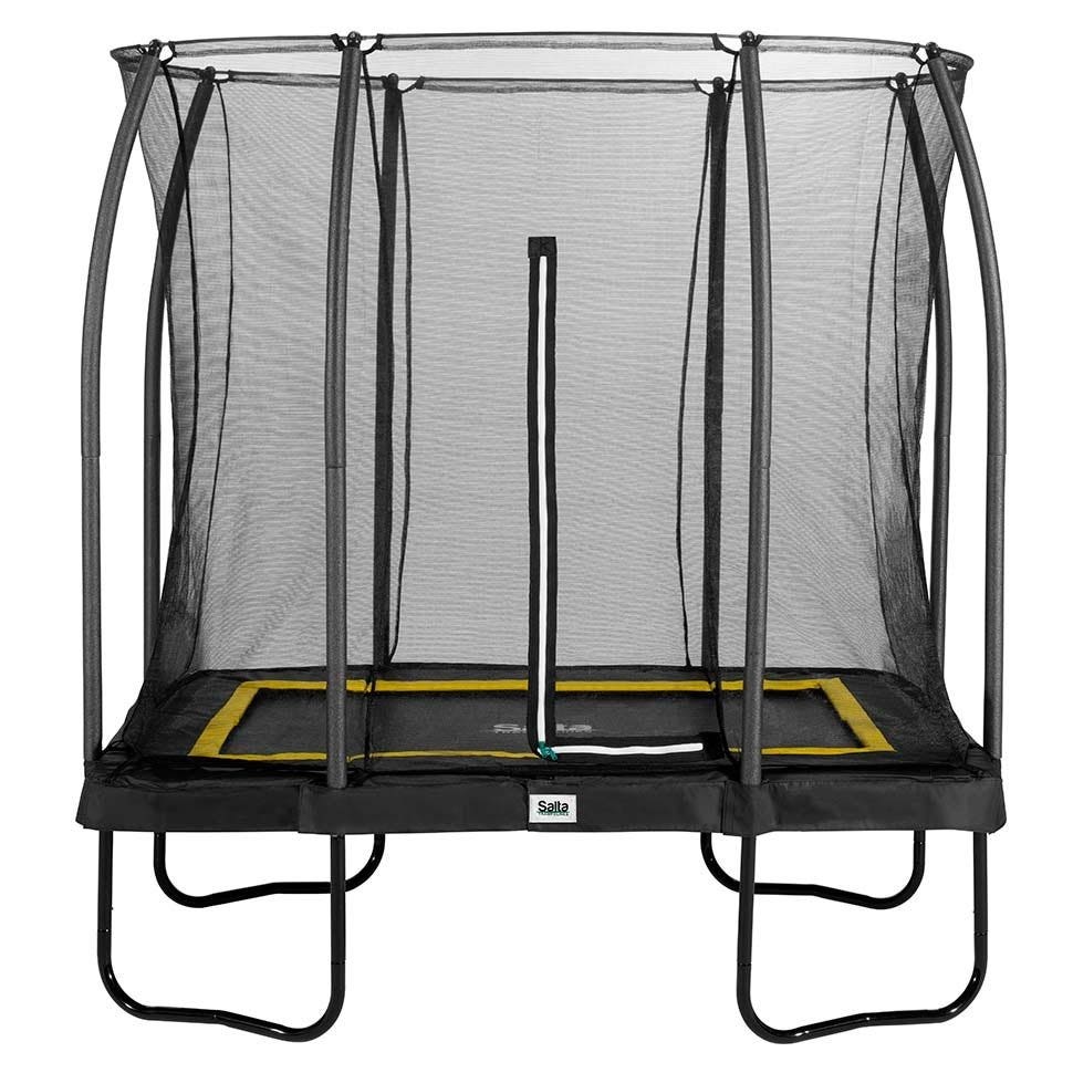 [5091A] 7ft x 5ft Salta Rectangular Comfort Edition Trampoline with Enclosure (Product Only, Black)