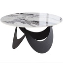 Coffee Table Sintered Stone Modern Living Room White Black