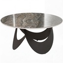 Coffee Table Sintered Stone Modern Living Room Brown Black