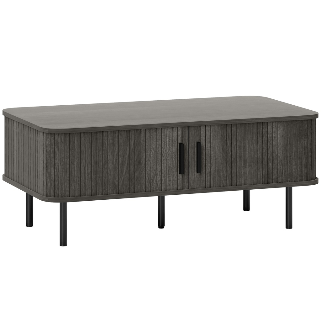 Coffee Table with Storage Grey Wood-Effect