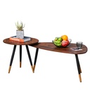 Nesting Coffee Table Set of 2 Vintage Triangle