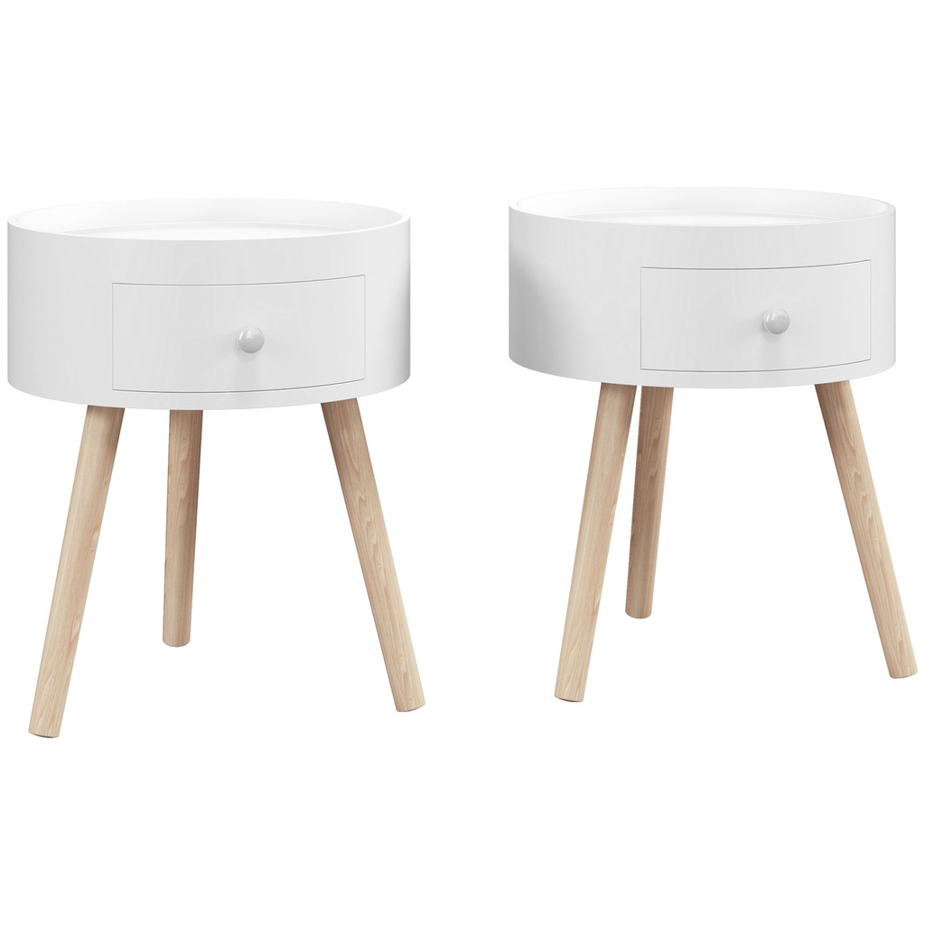 Coffee Table 38 x 38 x 45 cm White