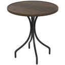 Garden Table 66cm x 66cm x 71.5Hcm Brown Wood Grain