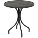 Garden Table 66cm x 66cm x 71.5Hcm Grey Wood Grain