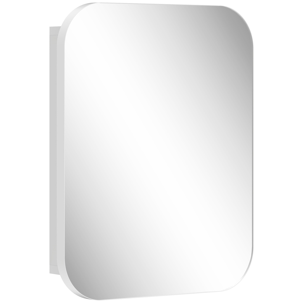 Bathroom Wall Cabinet with Mirror White