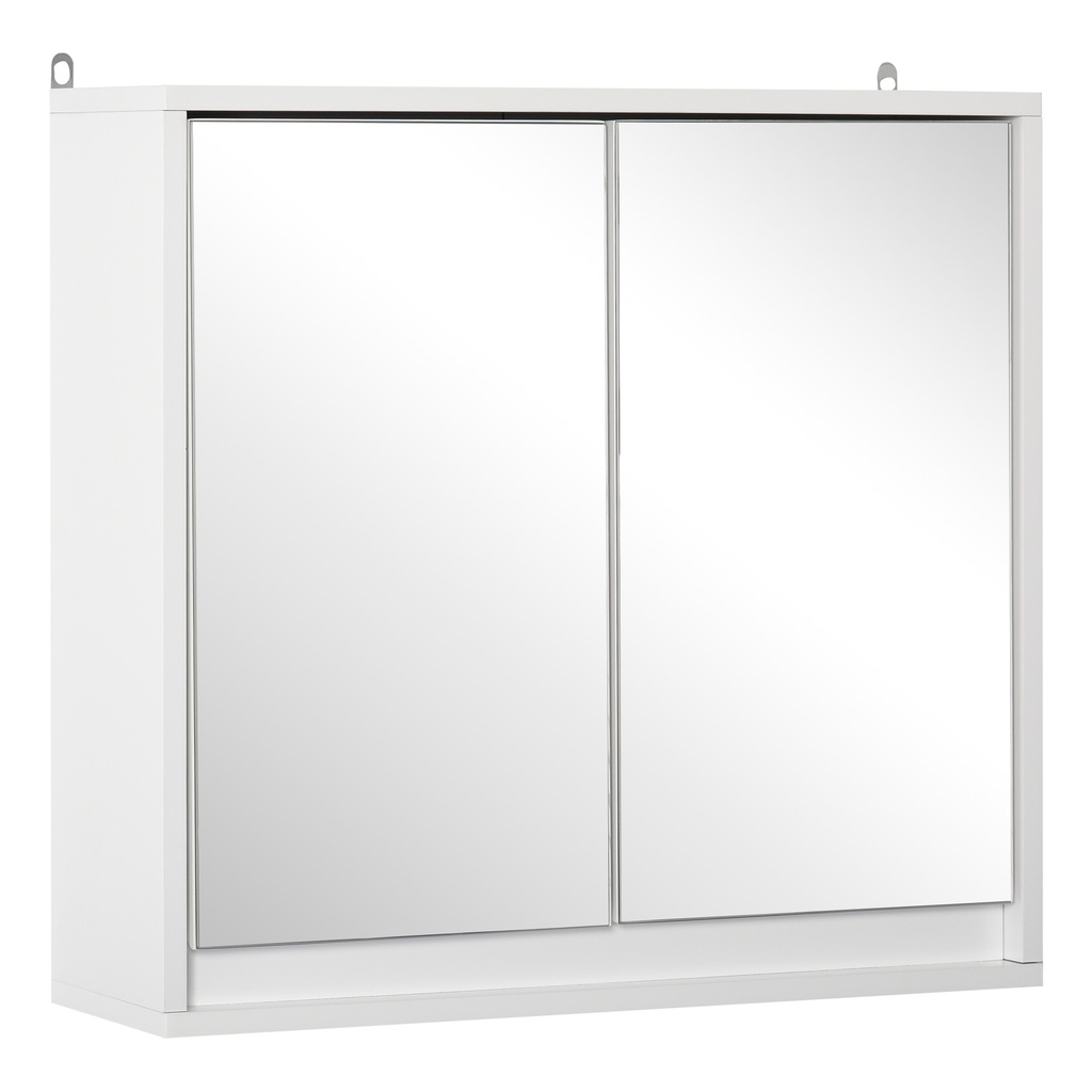 Wall-Mounted Bathroom Cabinet Double Door White