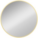 Round Wall Mirror Modern Gold 61cm