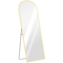 Aluminium Standing Mirror 165cm - Gold