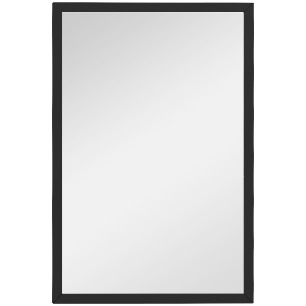 Wall-Mounted Mirror 60x40cm for Living Room Black