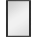 Wall-Mounted Mirror 60x40cm for Living Room Black