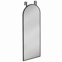 Full-Length Arched Mirror Wall-Mounted 40x110cm Black