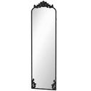 Full-Length Floor Mirror Baroque Metal Frame 50x160cm