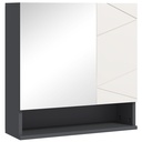 Kleankin Wall-Mounted Bathroom Cabinet Light Grey 55x17cm