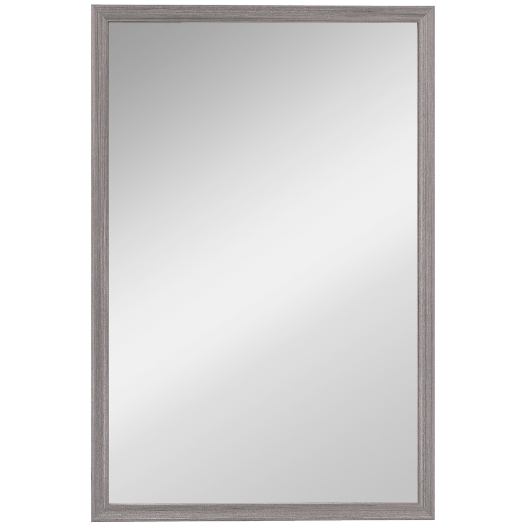 Wall-Mounted Mirror 40x60cm Living Room Grey