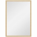 Wall-Mounted Mirror Natural Wood 60x40cm