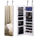 Jewelry Cabinet Lockable Mirror with LED White