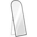 Aluminium Standing Mirror 165cm - Black